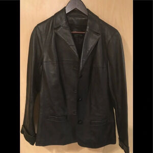 Vintage Lindzon  Women’s Leather Jacket - Size 10 - Made in Canada